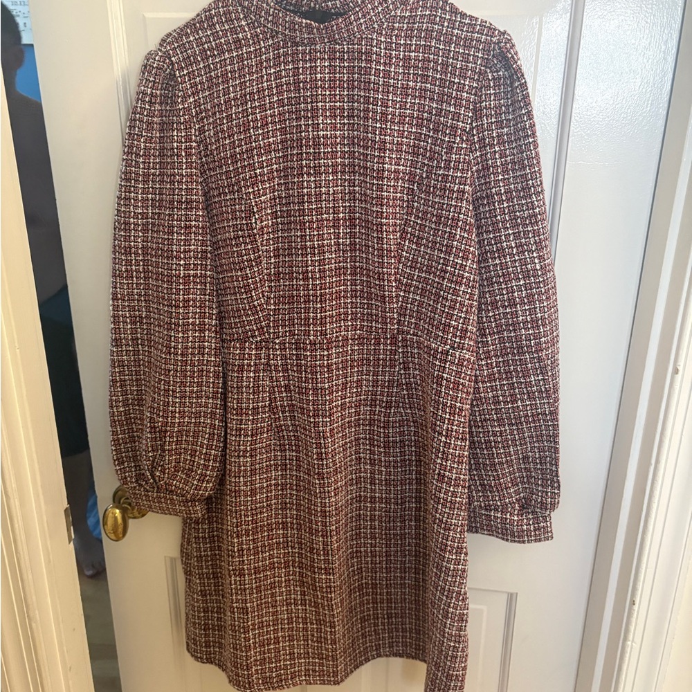 🍷3for$20! NWOT Chic Red and White Tweed Dress